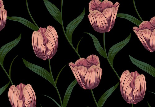 bellezza_tulpen_zwart_deurmatten_droogloopmatten_logomatten_schoonloopmatten_inloopmatten_entreematten_vloermatten_lopers_deurmat_op_maat